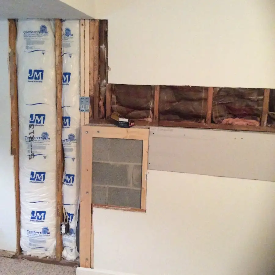 Wall insulation replacement during Contents Cleaning & Restoration in Seabrook